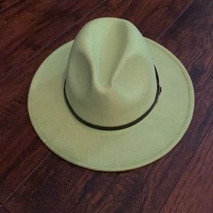 Lime Green Fedora Hat